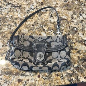 Coach Black and Tan purse